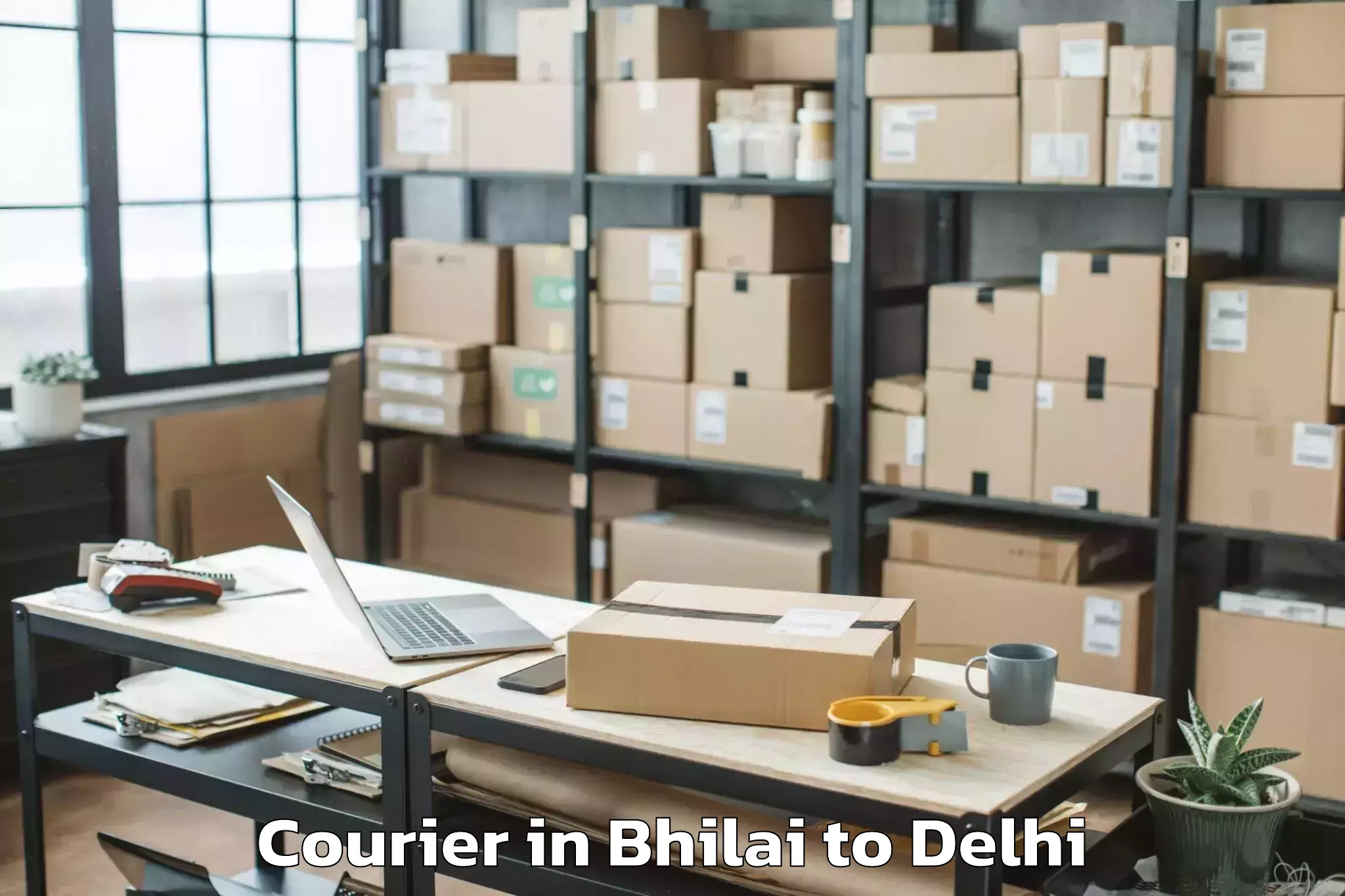 Book Bhilai to Flatted Factory Complex Okhla Courier Online